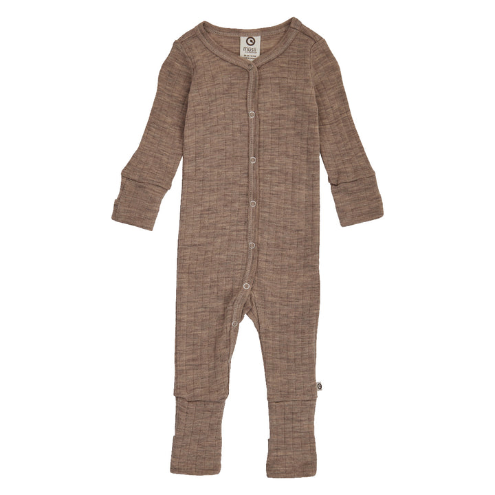 WOOLLY RIB bodysuit with feet