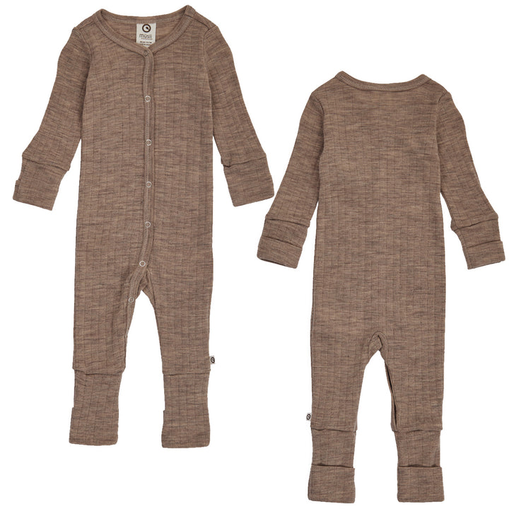 WOOLLY RIB bodysuit with feet