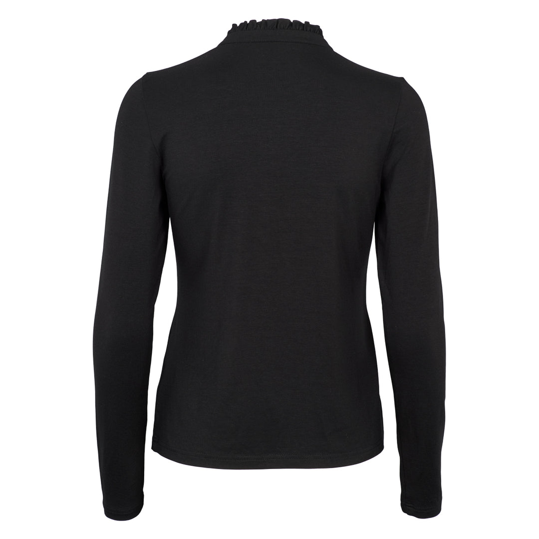 TENCEL frill collar top