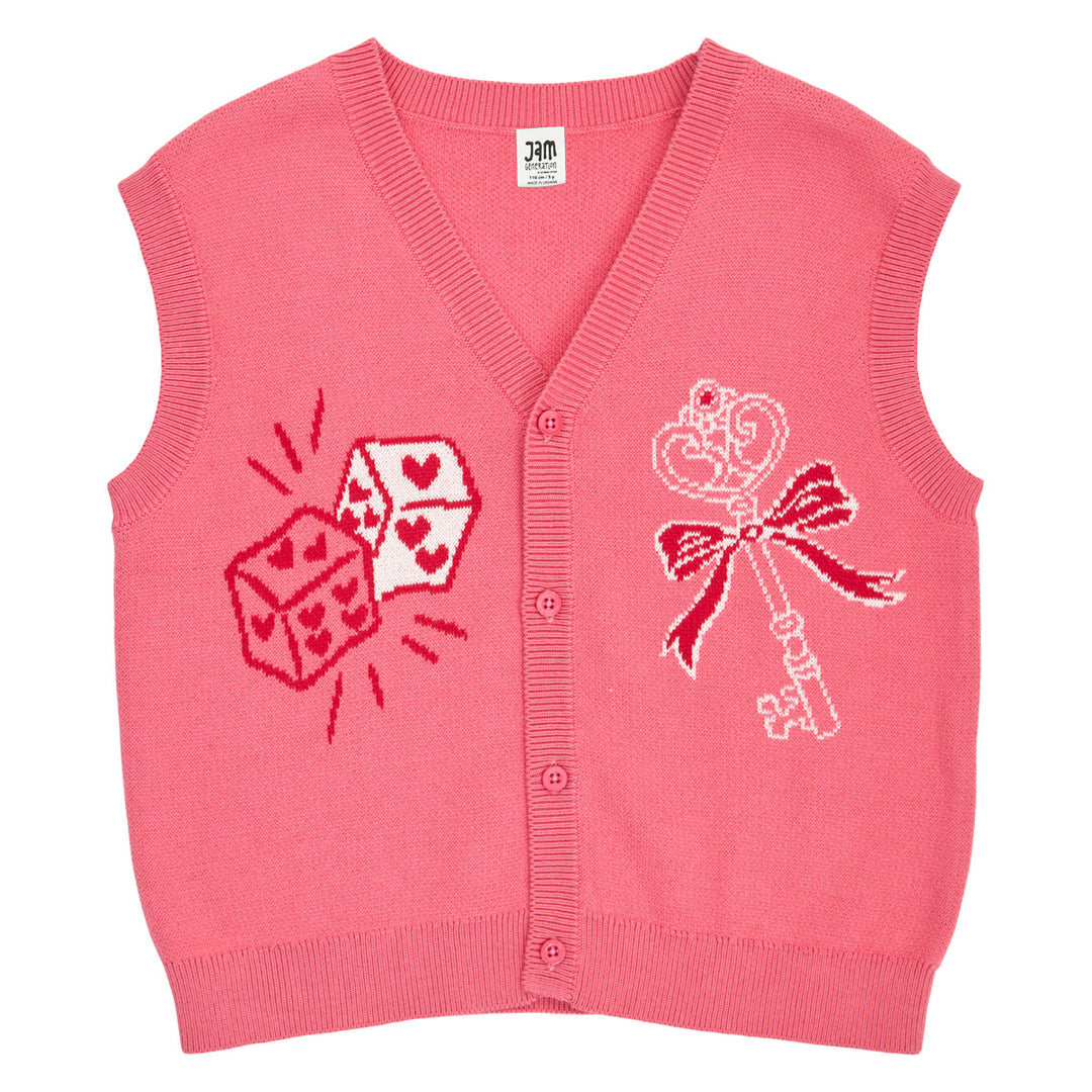 KNIT jacquard vest