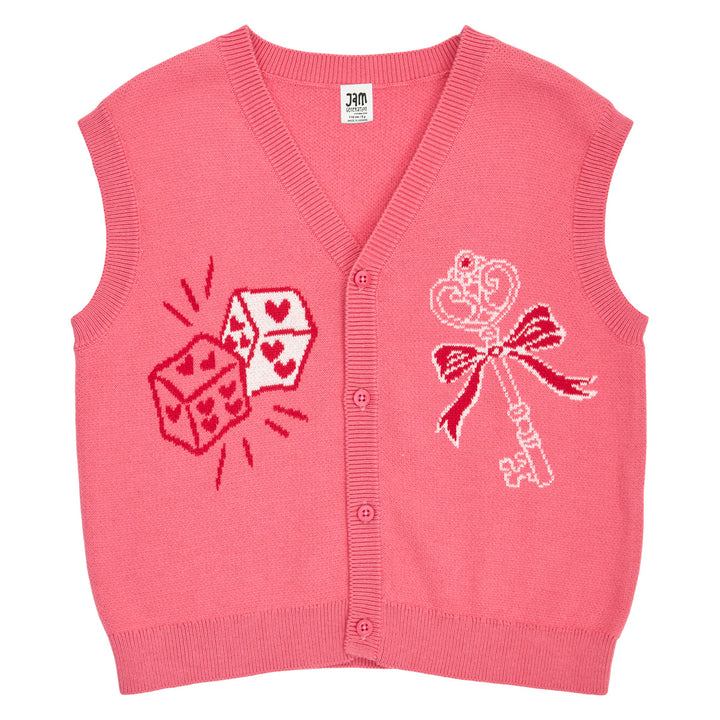 KNIT jacquard vest