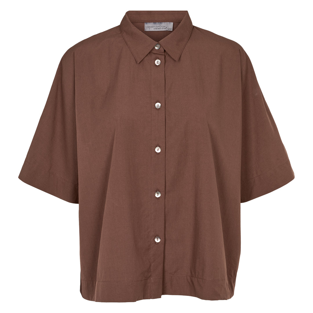 POPLIN short shirt