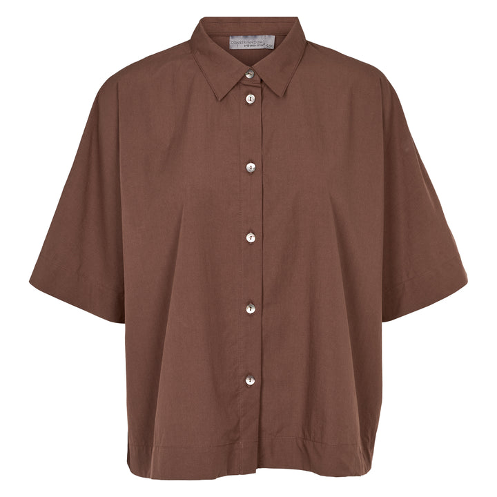 POPLIN short shirt