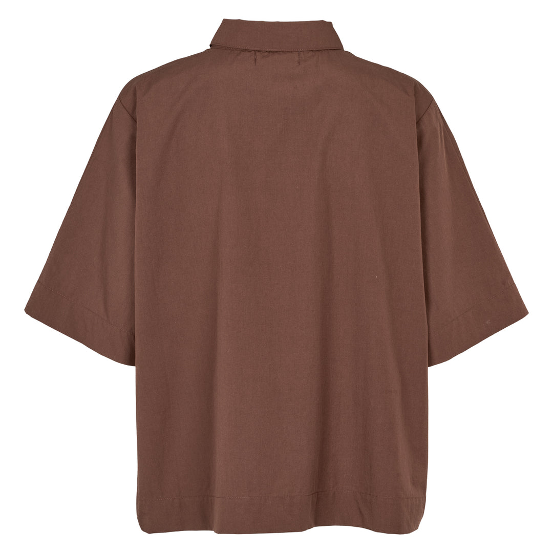 POPLIN short shirt