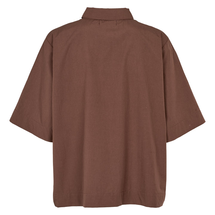 POPLIN short shirt