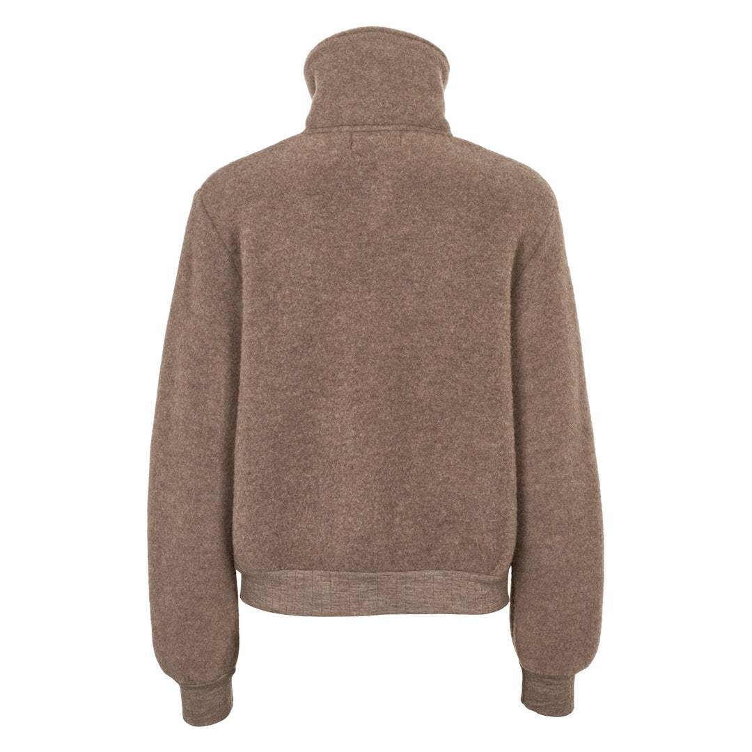 WOOL fleece zip jacket
