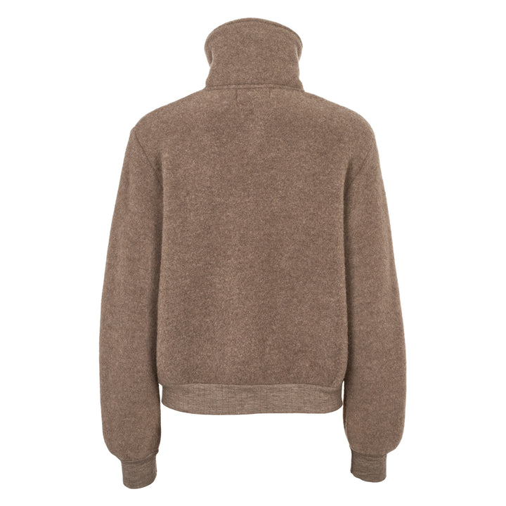 WOOL fleece zip jacket