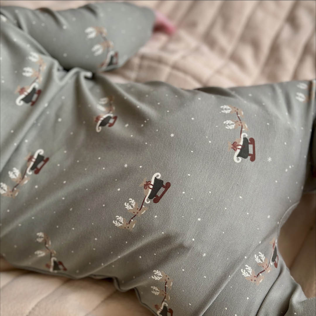CHRISTMAS printed zip bodysuit