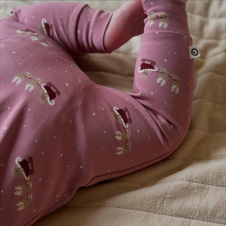 CHRISTMAS printed zip bodysuit