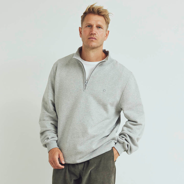 MEN'S sweat half zip hoodie