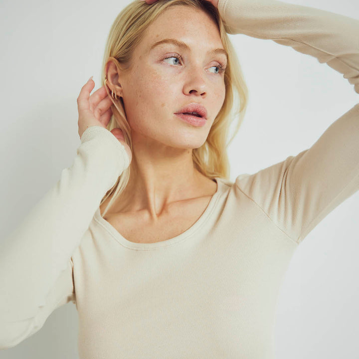 CALM RIB longsleeve top
