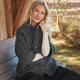 WOOL fleece cape jacket in merinowool