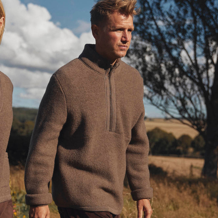 MEN'S Wool fleece pullover