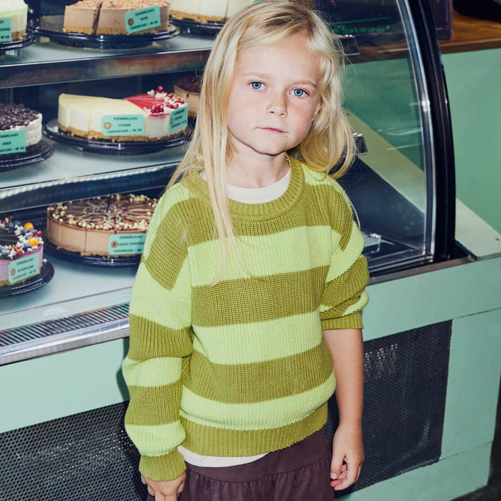 KNIT  striped sweater