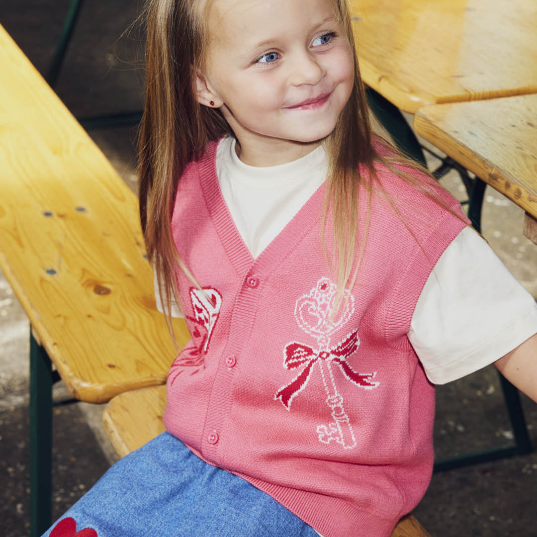 KNIT jacquard vest