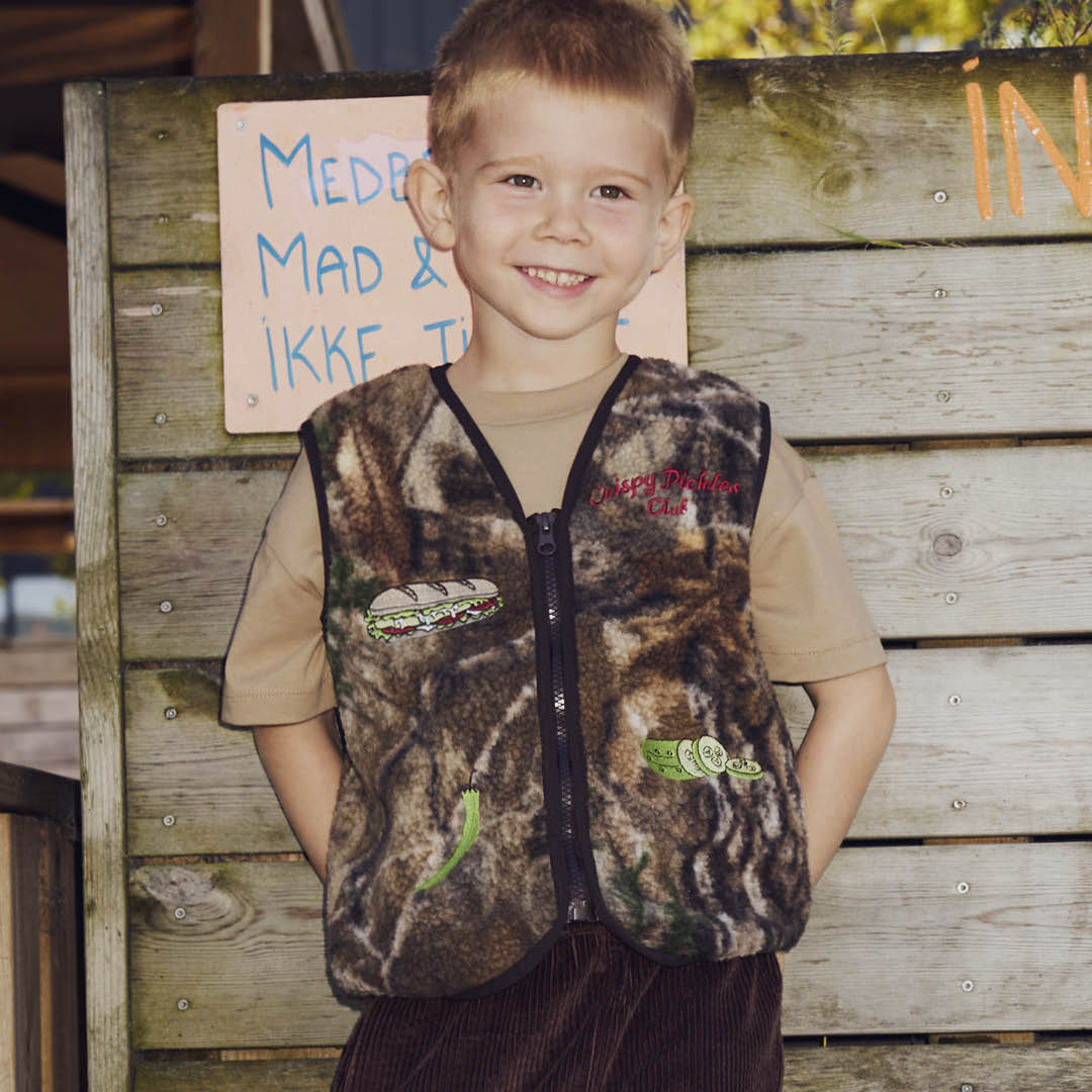 PICKLES teddy fleece vest