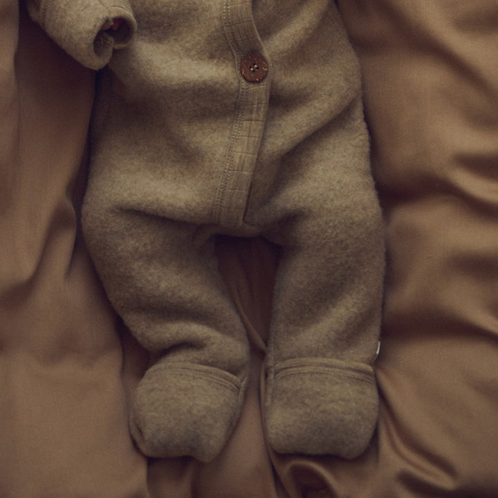 WOOLLY suit in merino wool fleece