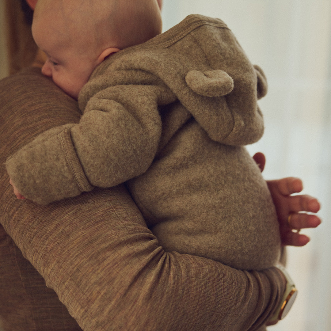 WOOLLY suit in merino wool fleece