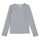 STRIPE rib long-sleeved T-shirt