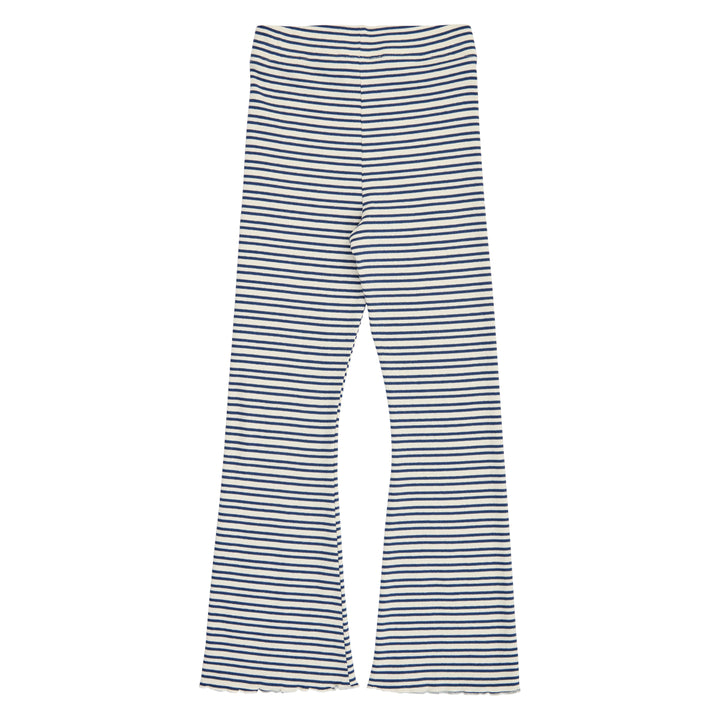 STRIPE rib flared pants