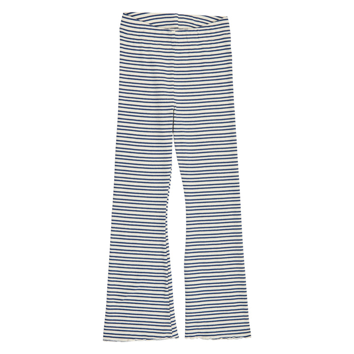 STRIPE rib flared pants