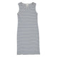 STRIPE rib sleeveless dress