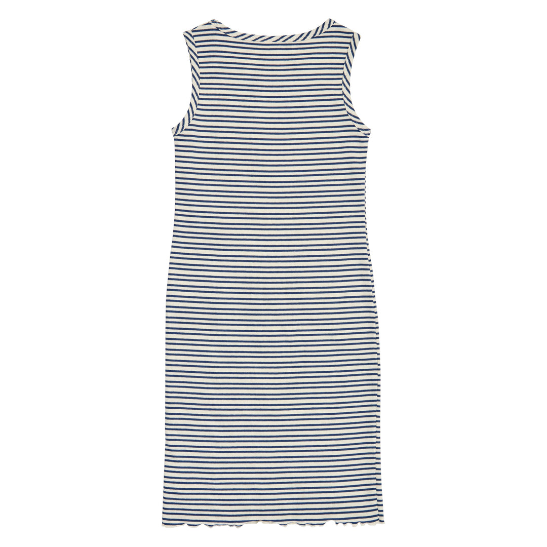 STRIPE rib sleeveless dress