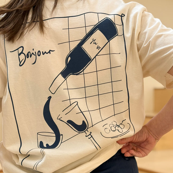 BONJOUR printed T-shirt