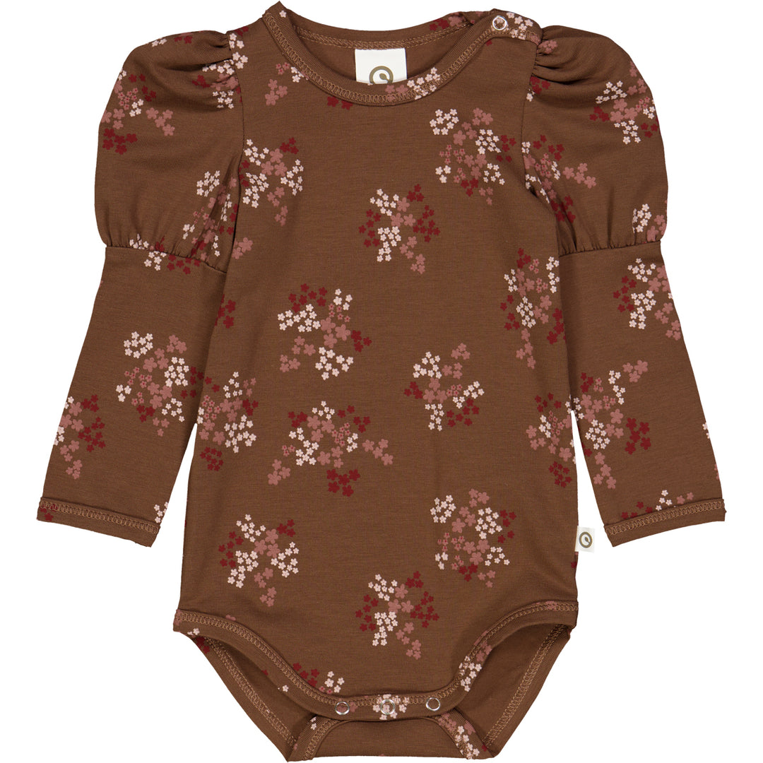 FLORA puff sleeve body with floralprint