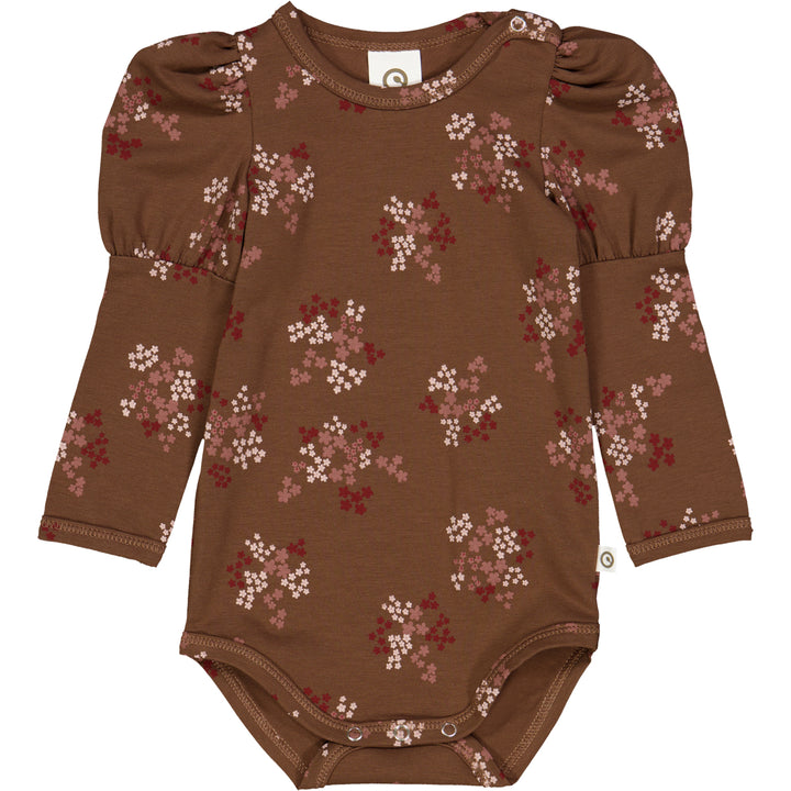 FLORA puff sleeve body with floralprint