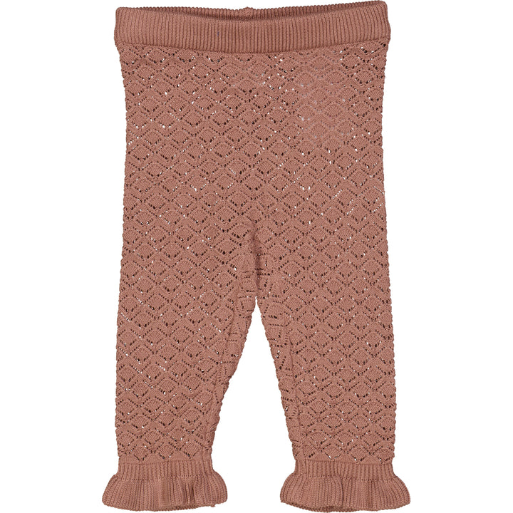 KNIT pants with hole pattern