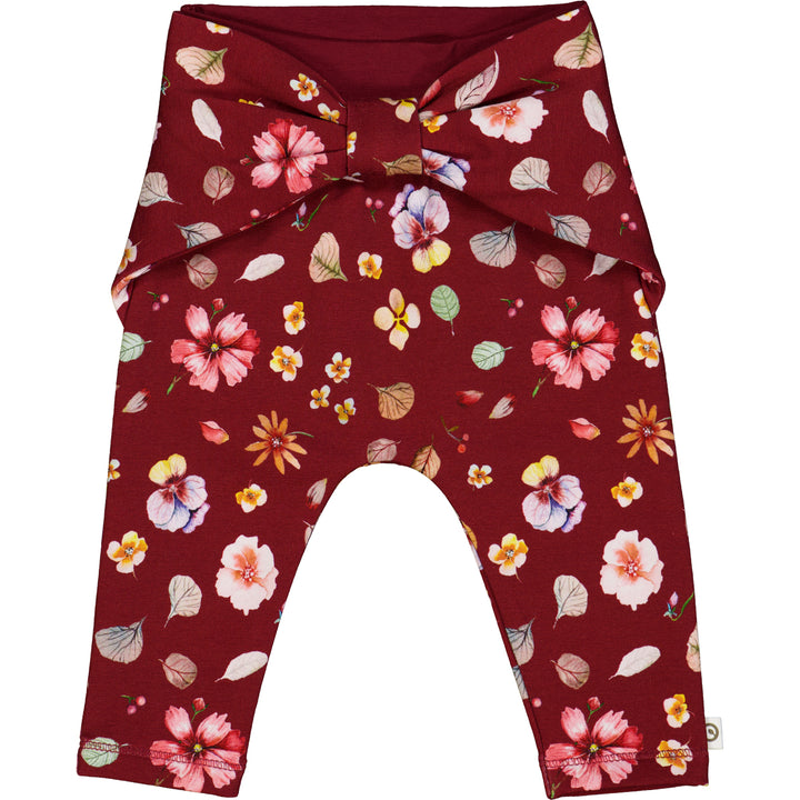 DAZZLE bow pants with floralprint