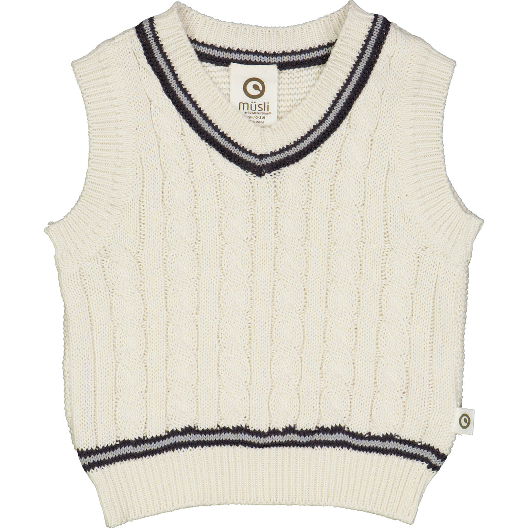 KNIT cable vest