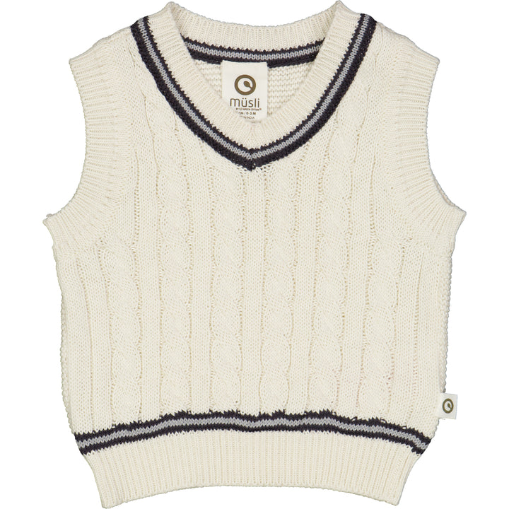 KNIT cable vest