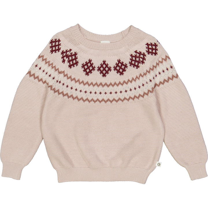 KNIT jacquard sweater