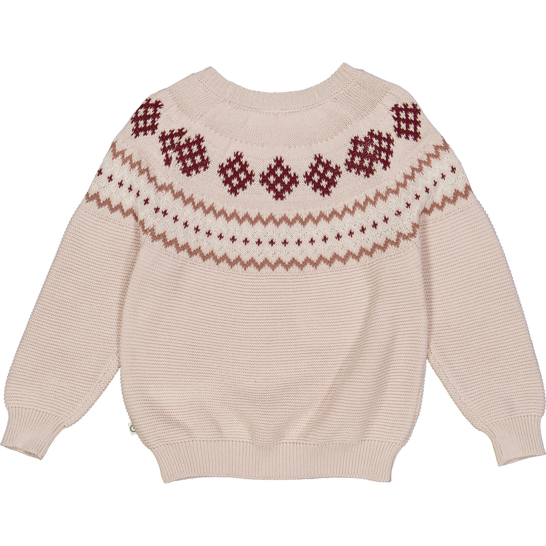 KNIT jacquard sweater