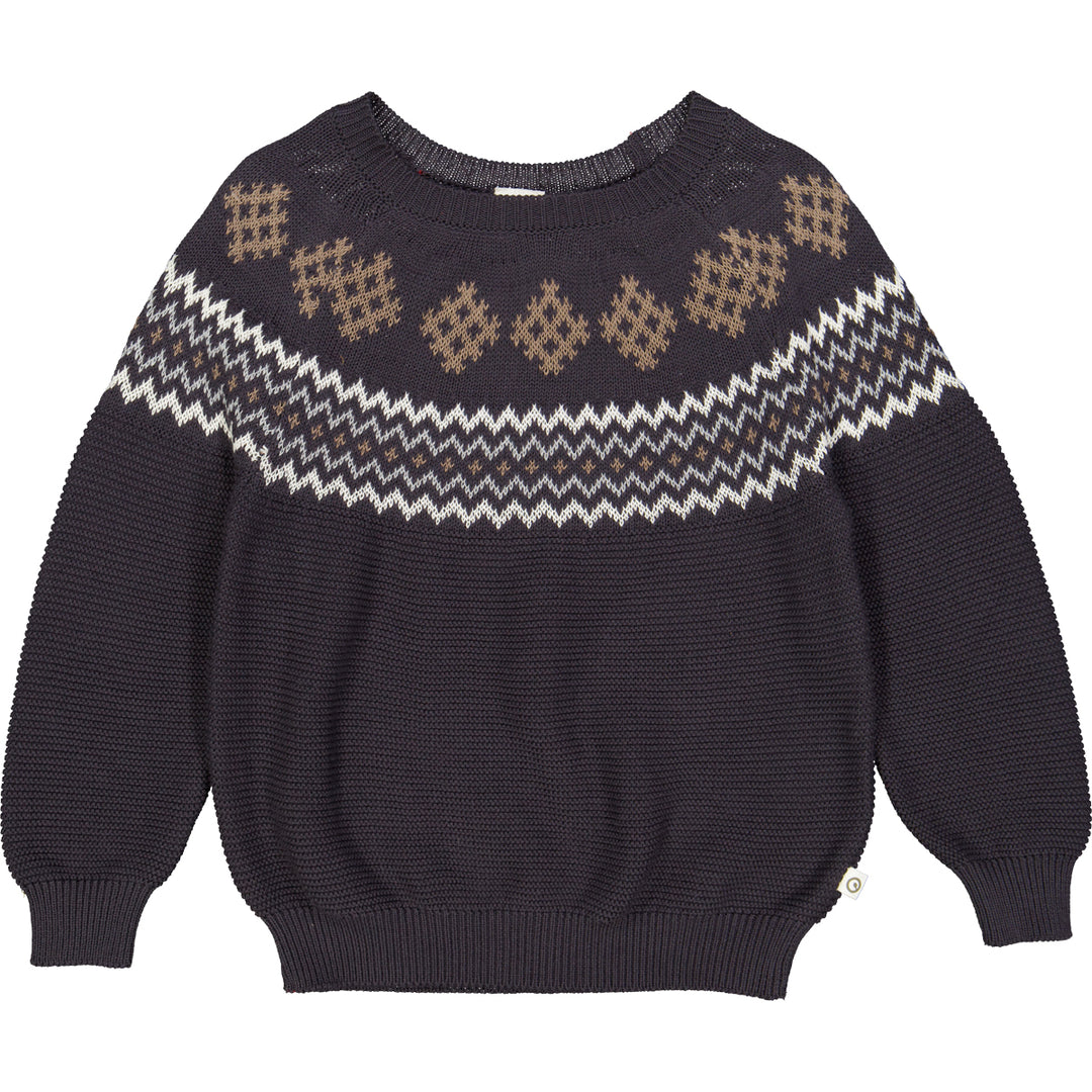 KNIT jacquard sweater