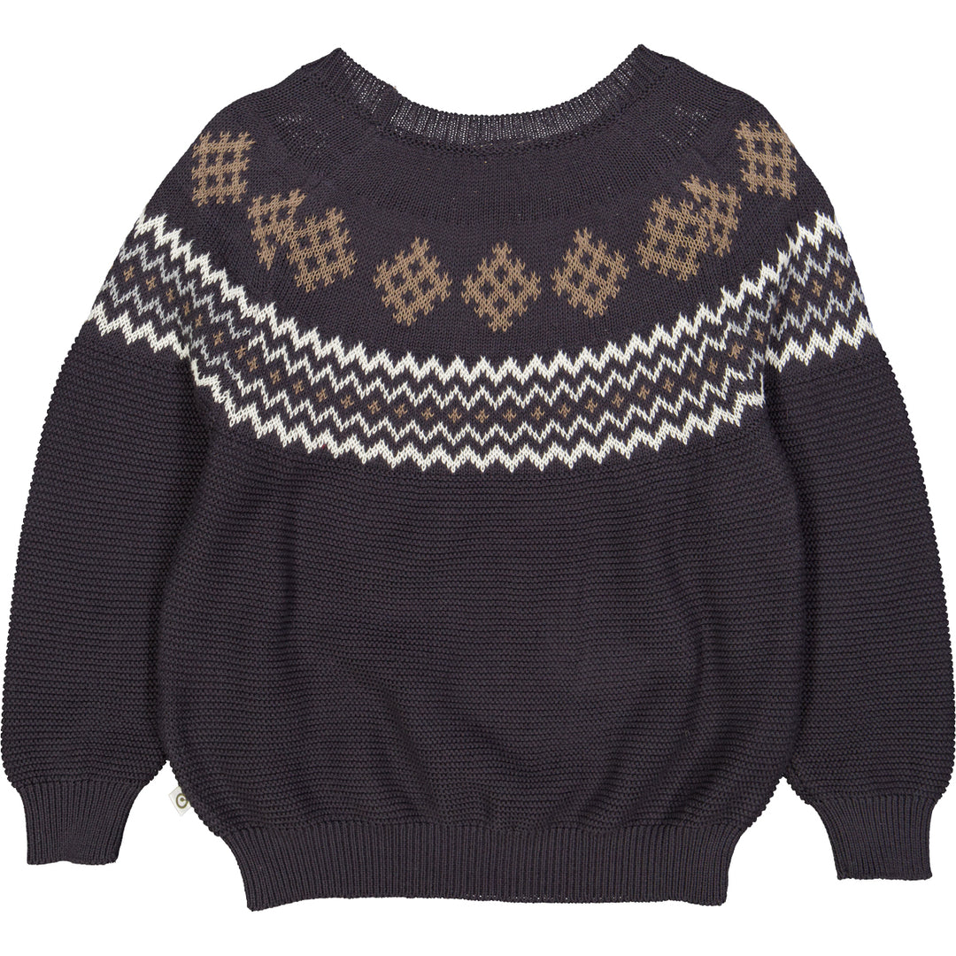 KNIT jacquard sweater