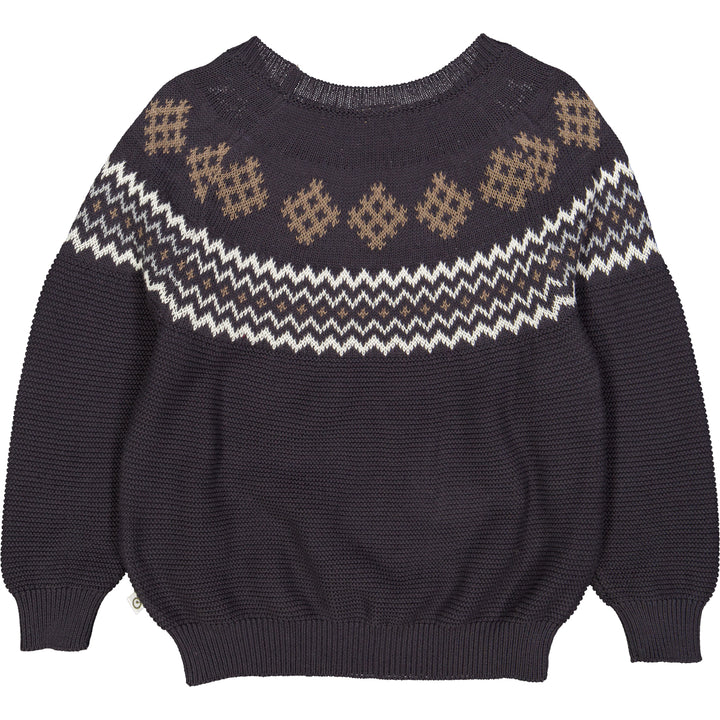 KNIT jacquard sweater