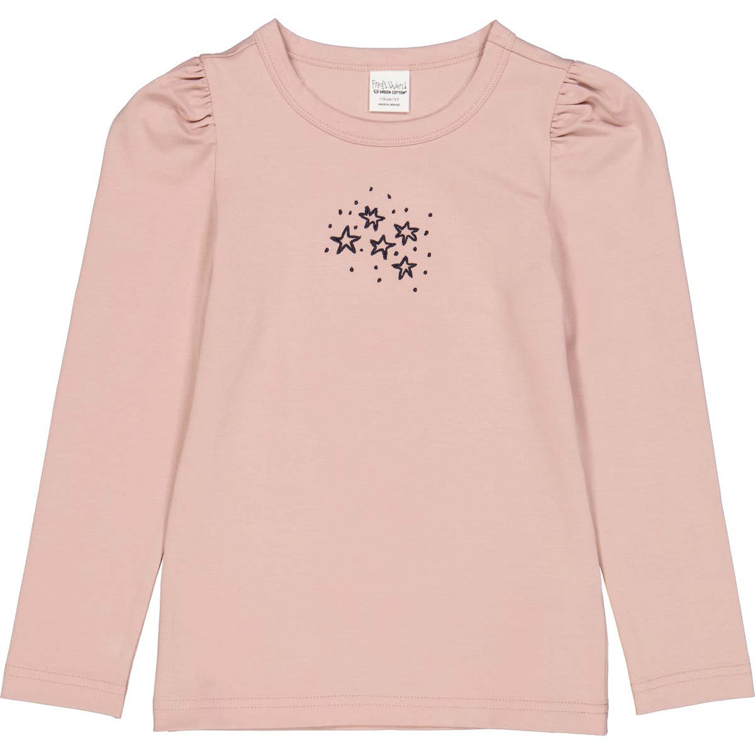 STAR puff sleeve top with starprint