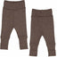 WOOLLY RIB pants with foldable feet