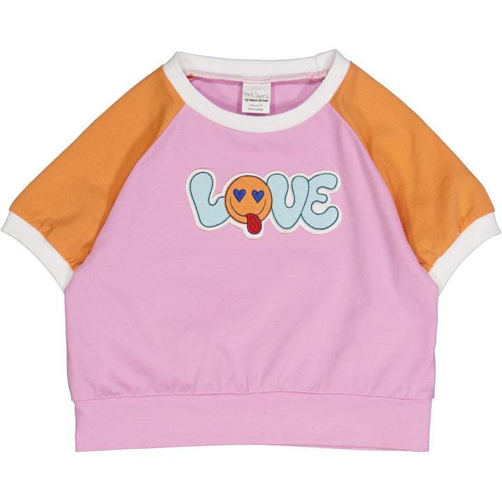 COLLEGE raglan top with LOVE