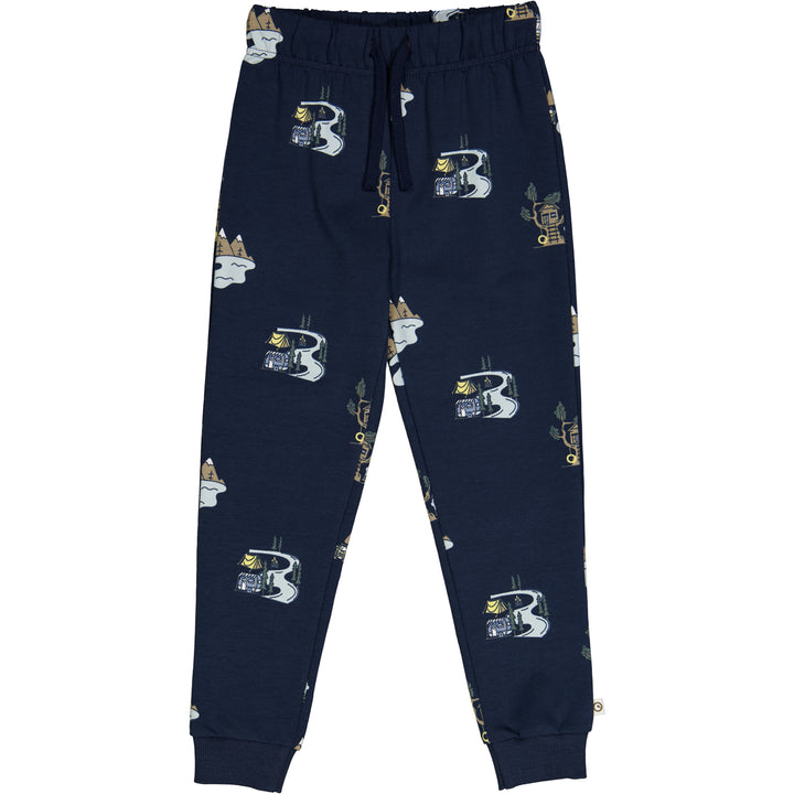 CAMP sweat pants with camping print