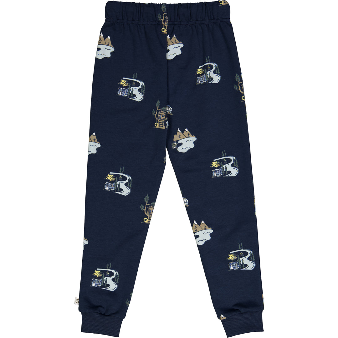 CAMP sweat pants with camping print