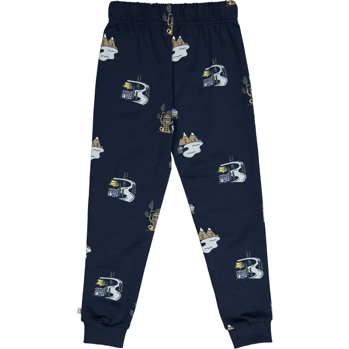 CAMP sweat pants with camping print