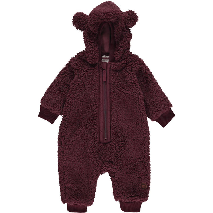 FLEECE suit with zipper